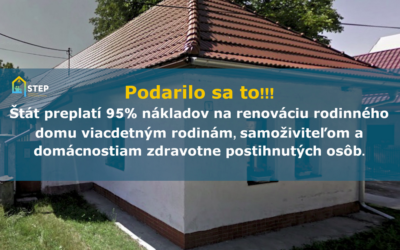 Prvý štátny program na obnovu domov pre chudobných možno už konečne aj na Slovensku