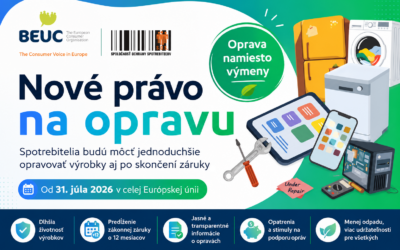 Nové práva spotrebiteľov: výrobky s dlhšou životnosťou a jednoduchšou opravou